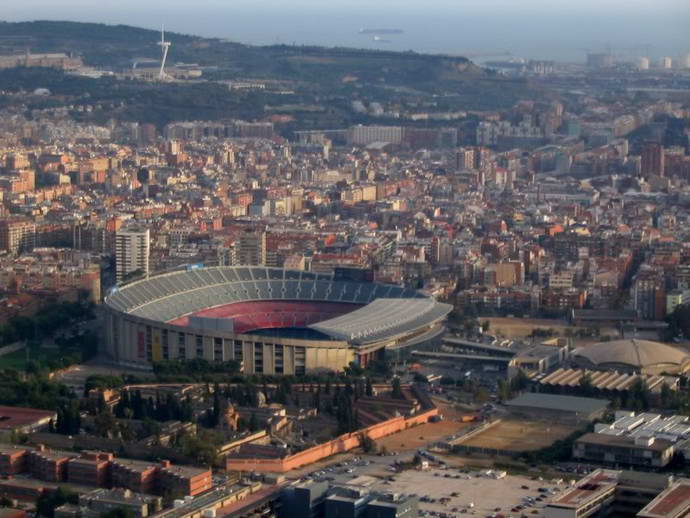Стадион ФК Барселона — Камп Ноу. Карта маршрута, обзор, видео, фото