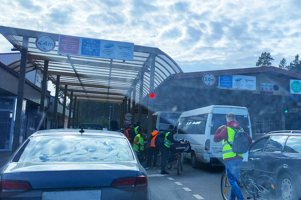 Будут ли велосипедисты стоять в общей очереди на границе Граница Беларуси и Литвы