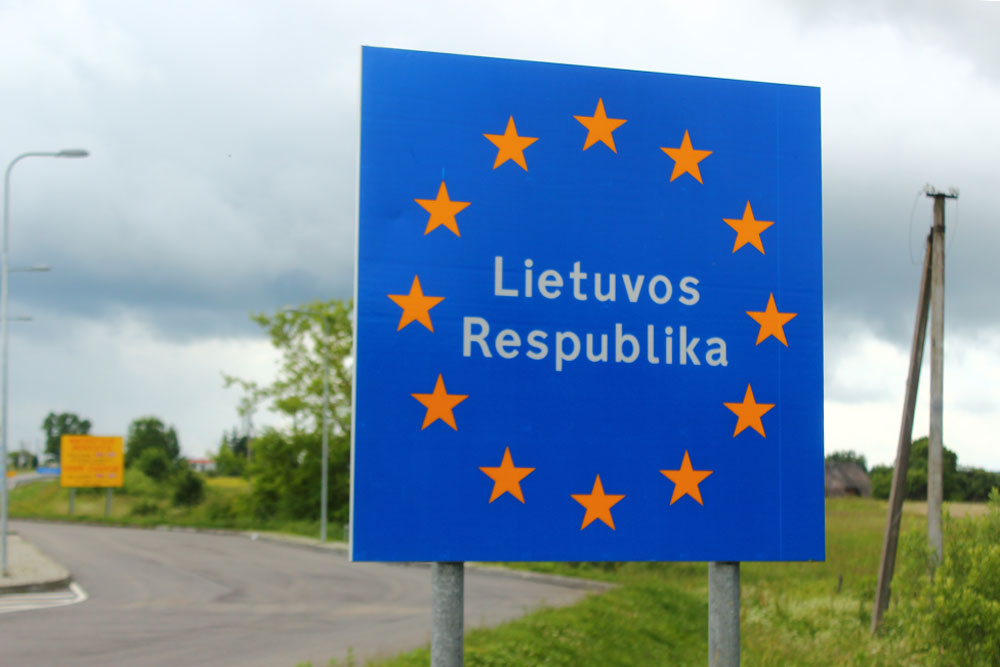 Въезд в Литву
